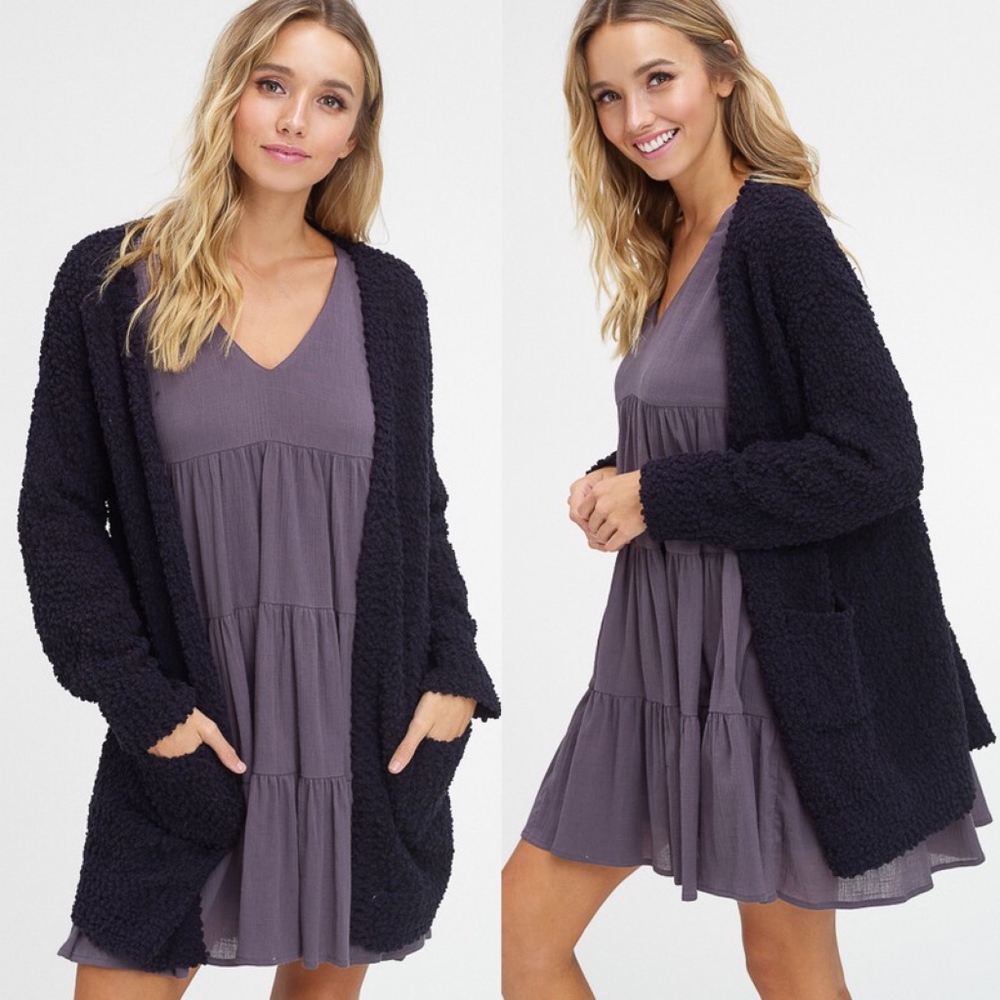 SKYLAR Softest Breathable Cardigan- BLACK